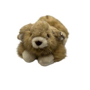 The Old Classics Fine Toy Plush Bunny Vintage Brown White Floppy Ears 17"